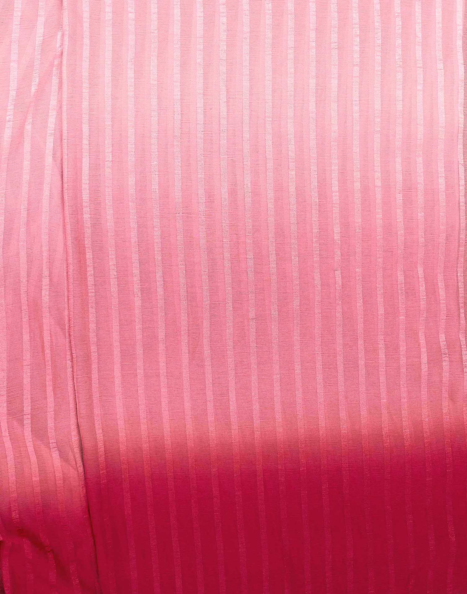 Ready To Wear Light Pink Chiffon Ombre Zari Stripe Saree