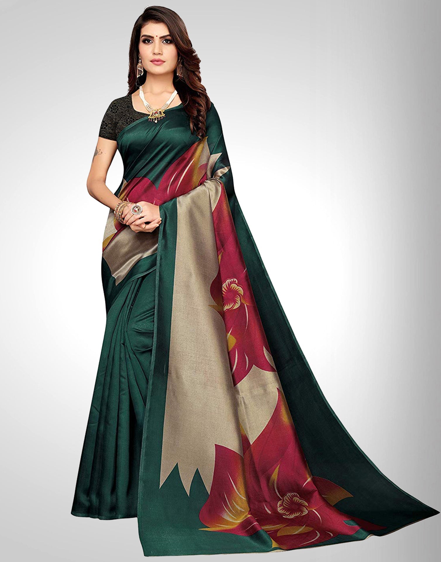 Turquoise Blue Silk Casual saree | Sudathi