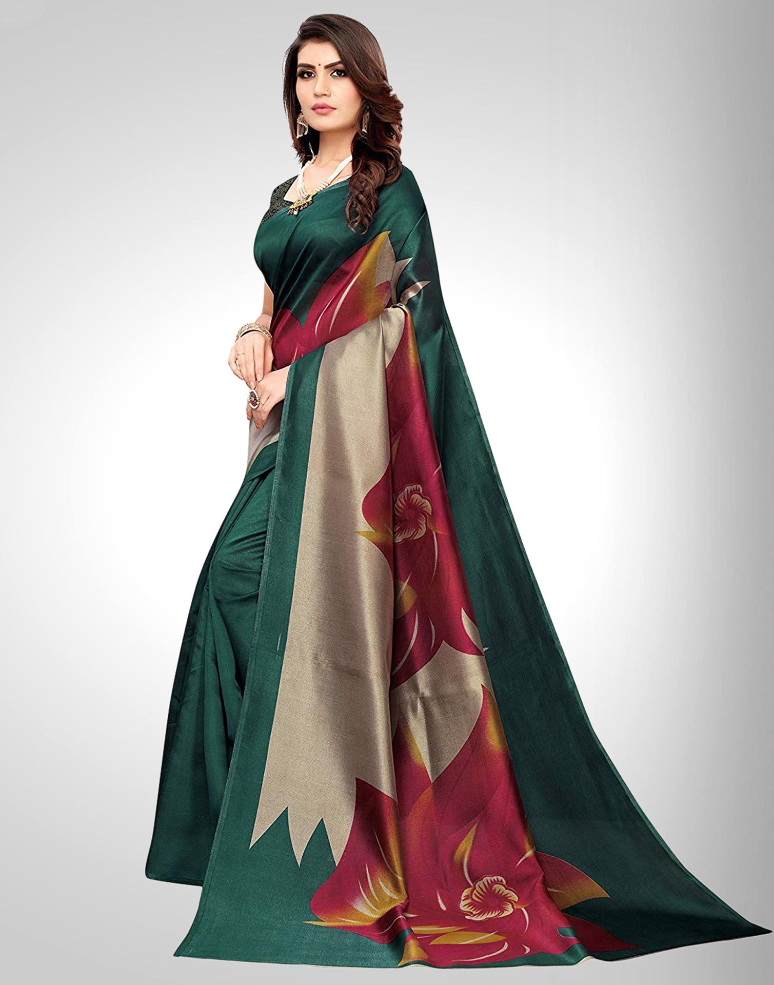 Turquoise Blue Silk Casual saree | Sudathi