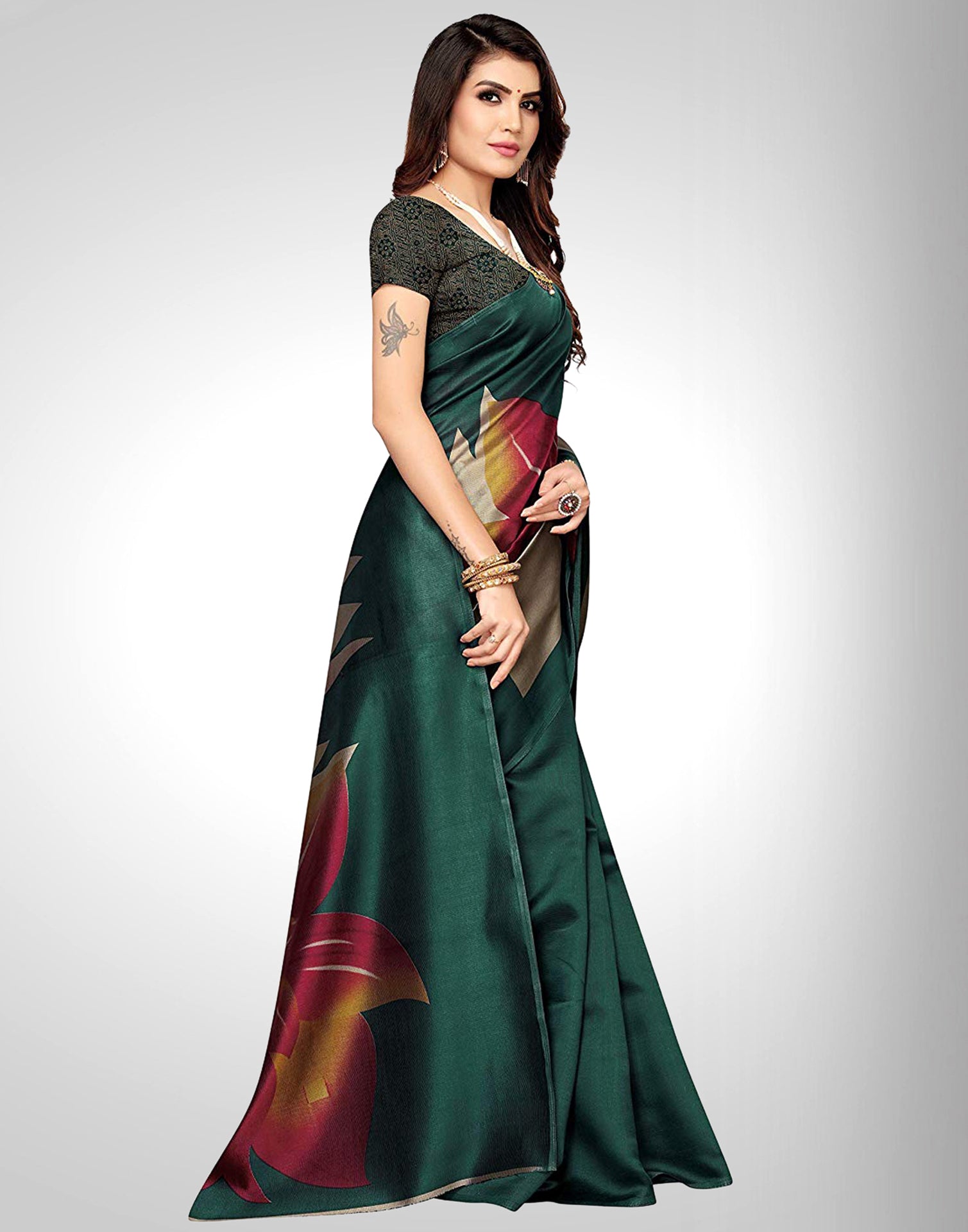 Turquoise Blue Silk Casual saree | Sudathi