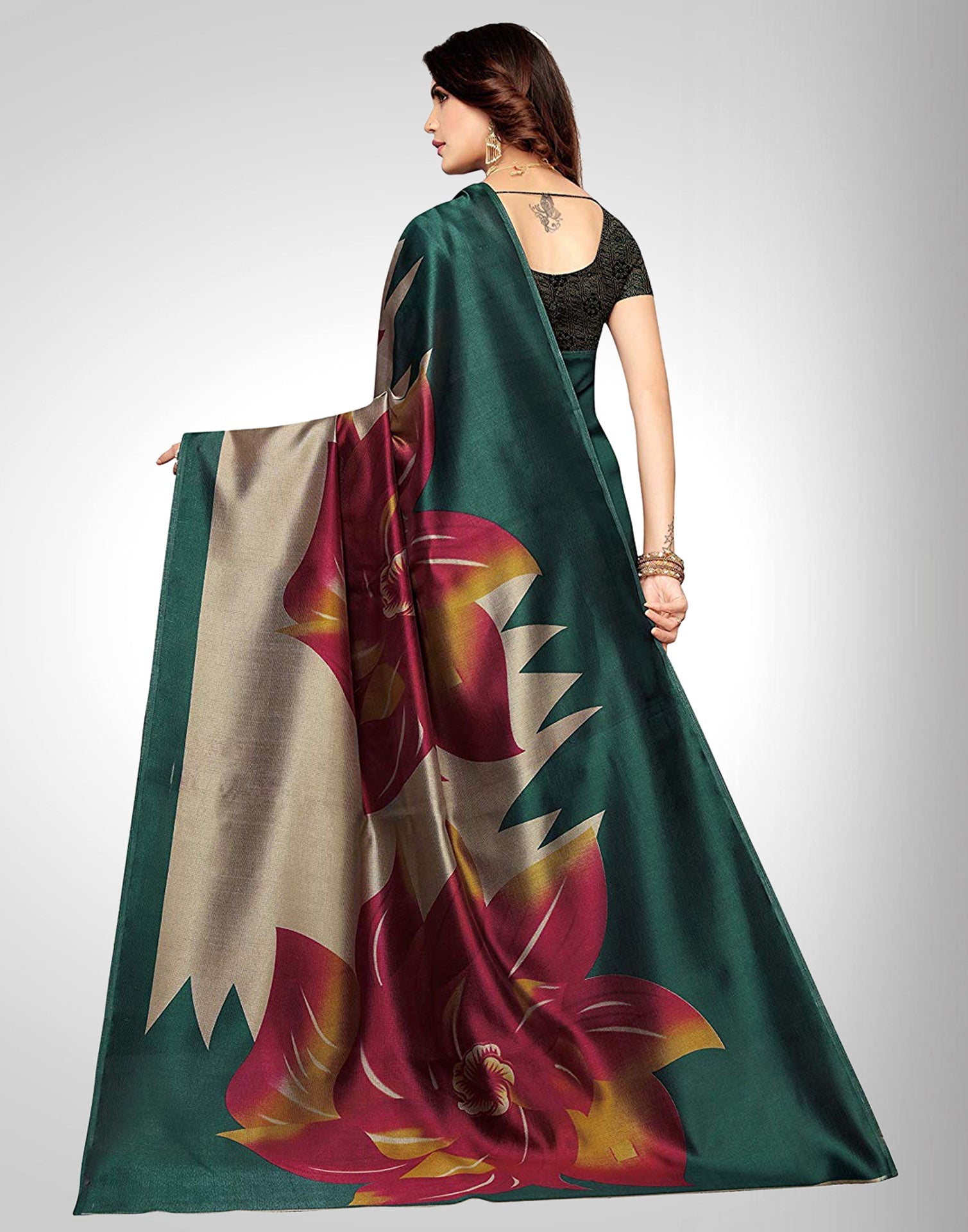 Turquoise Blue Silk Casual saree | Sudathi
