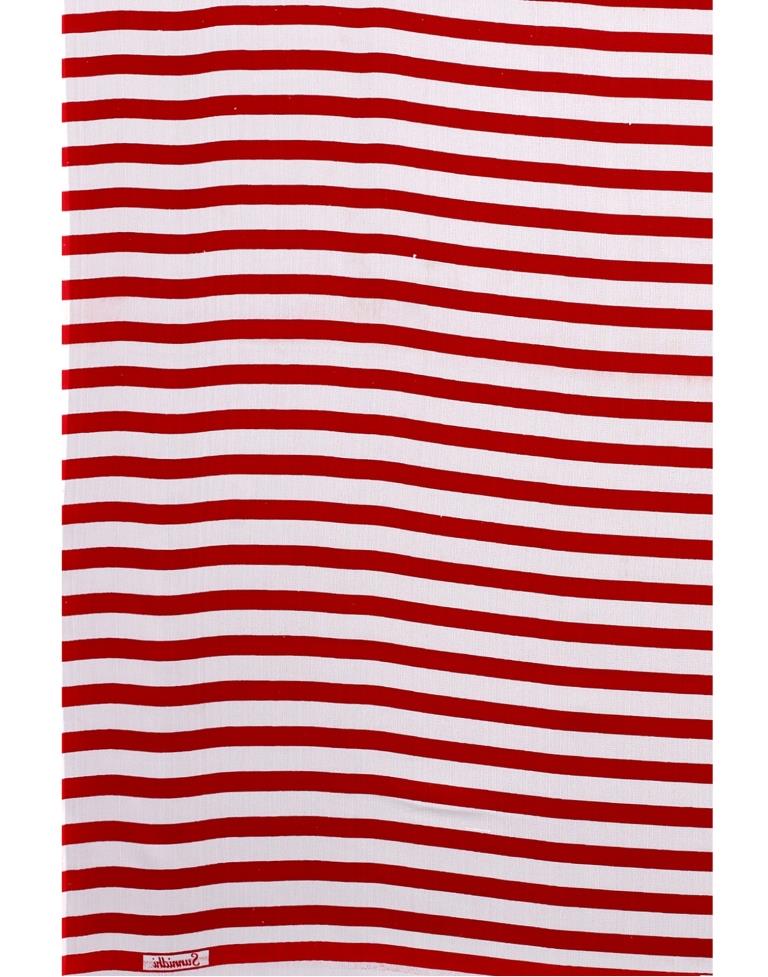 Red Printed Saree | Sudathi
