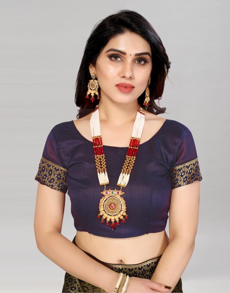 Brown Coloured Lycra Foil Printed Saree | Sudathi