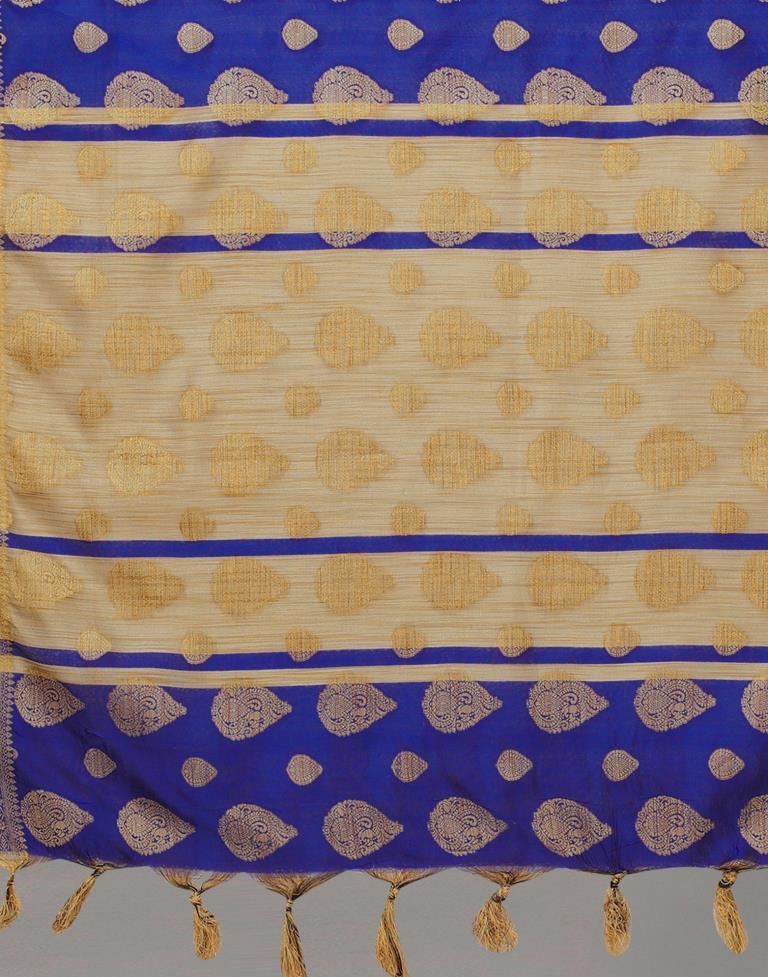 Royal Blue Banarasi Silk Saree | Sudathi