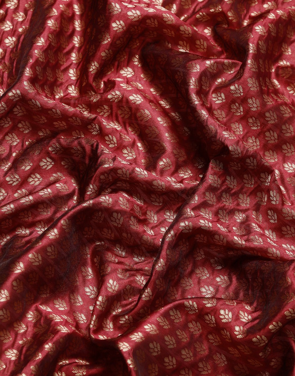 Maroon Kanjivaram Silk Saree | Sudathi