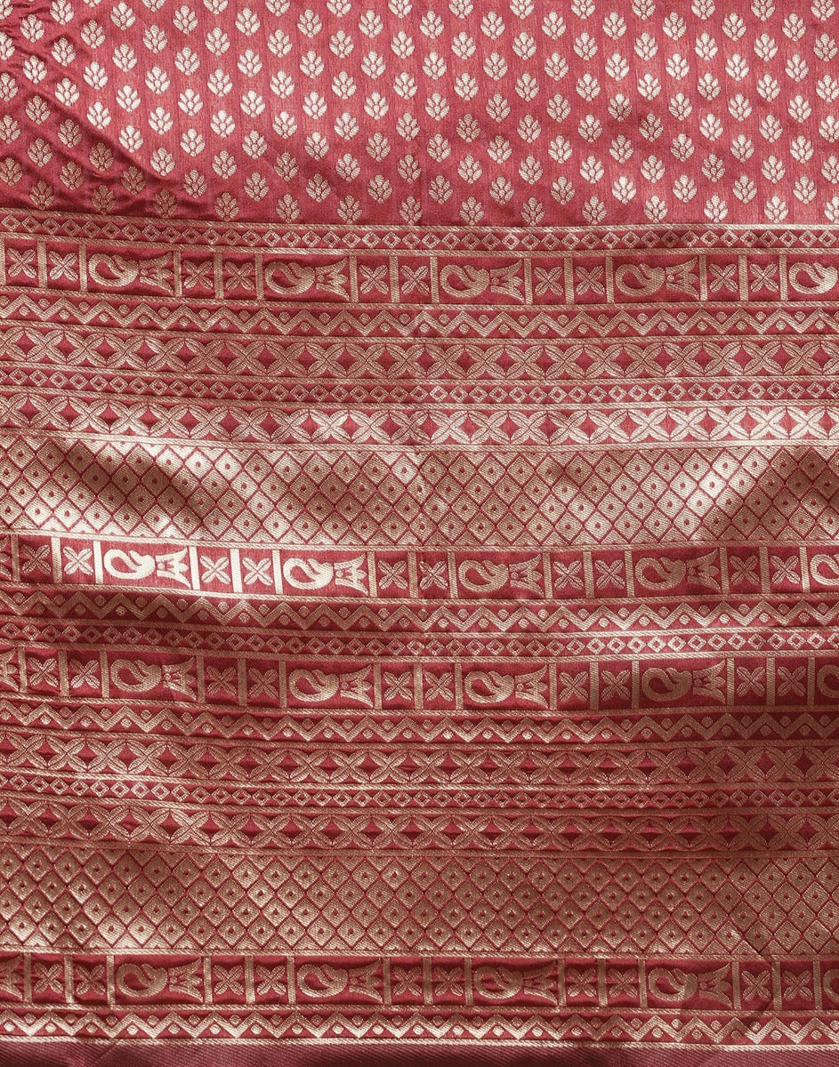 Maroon Kanjivaram Silk Saree | Sudathi