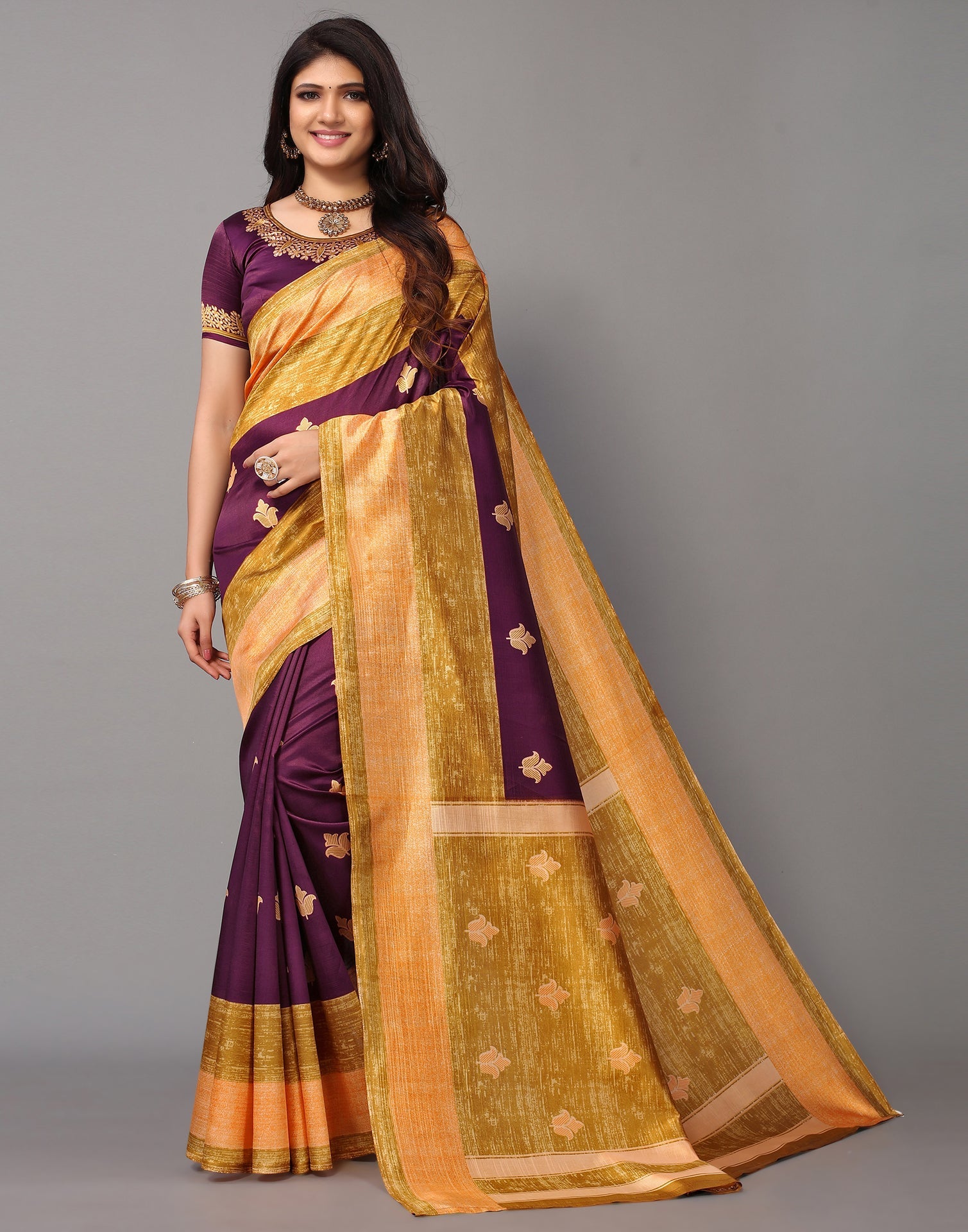 Wine Silk Saree | Sudathi