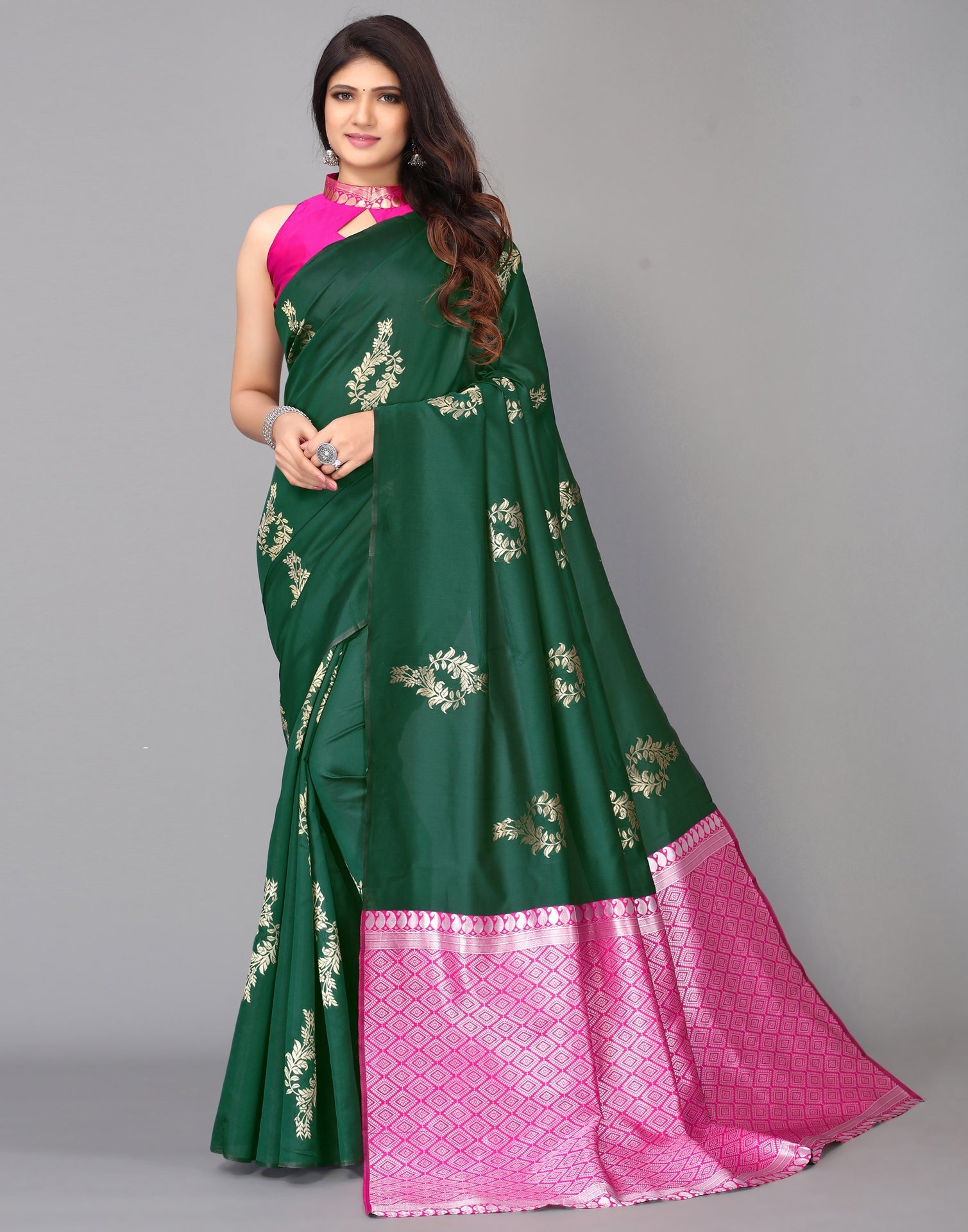 Green Silk Saree | Sudathi