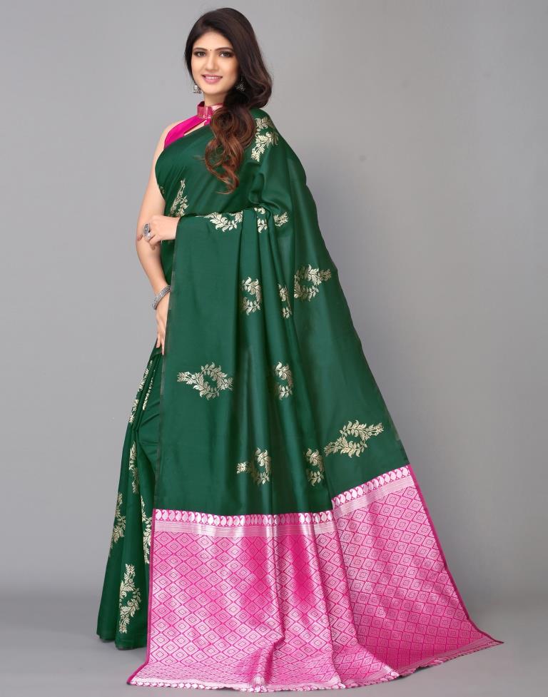 Green Silk Saree | Sudathi