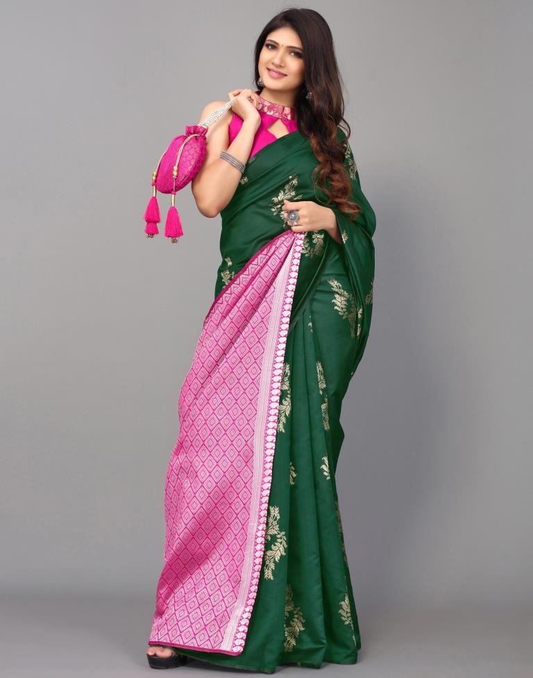 Green Silk Saree | Sudathi