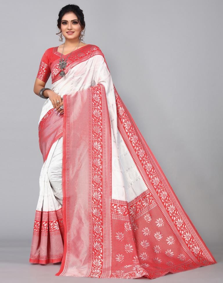 Off White Silk Saree