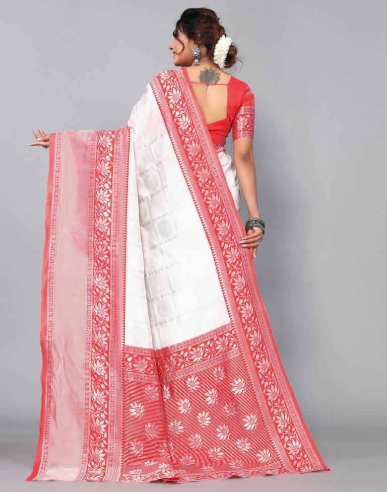 Off White Silk Saree