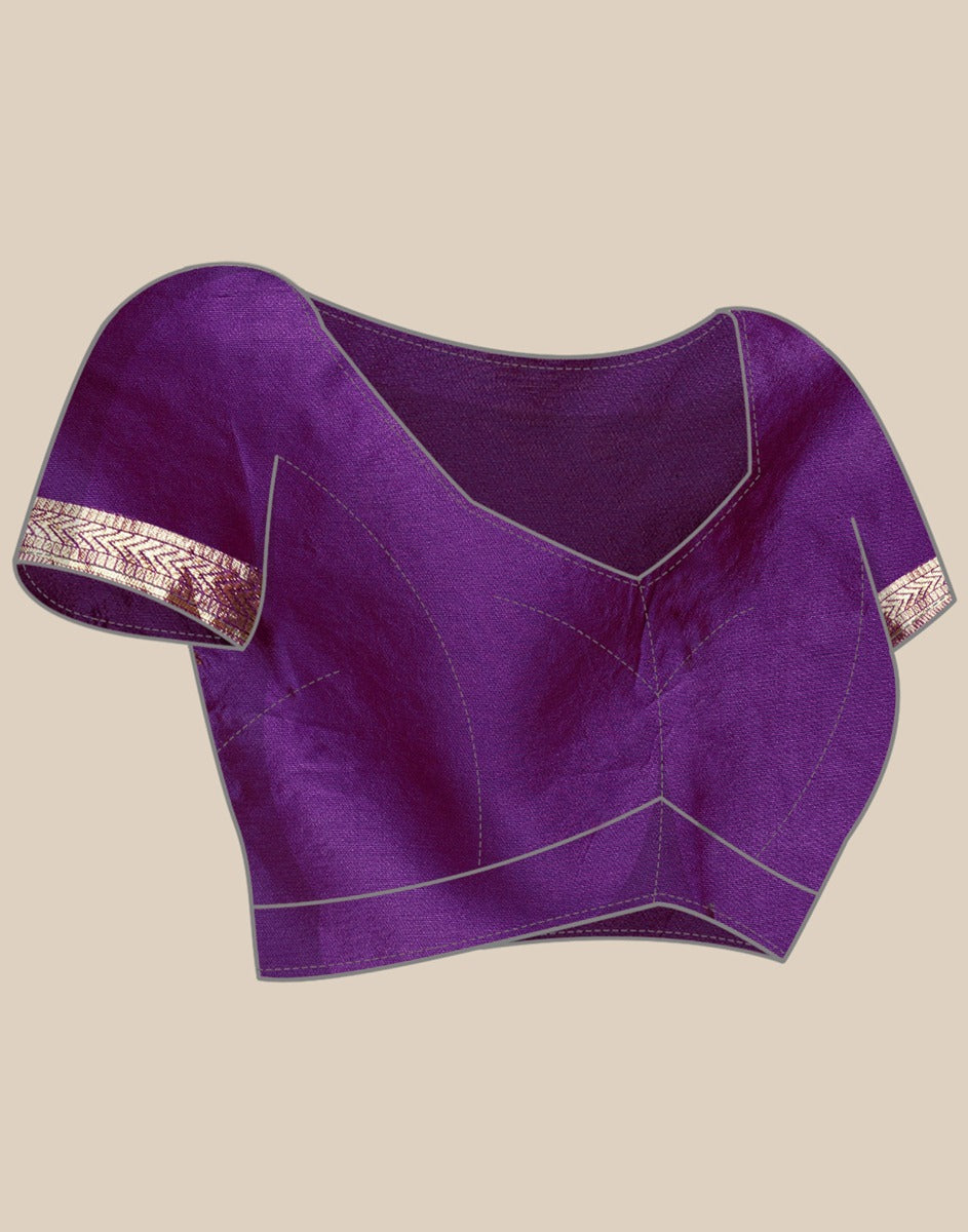 Purple Kanjivaram Silk Saree | Sudathi