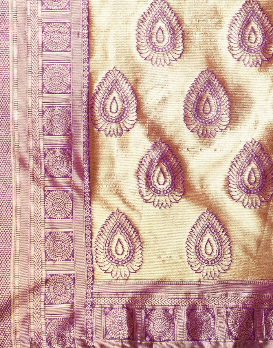 Purple Kanjivaram Silk Saree | Sudathi