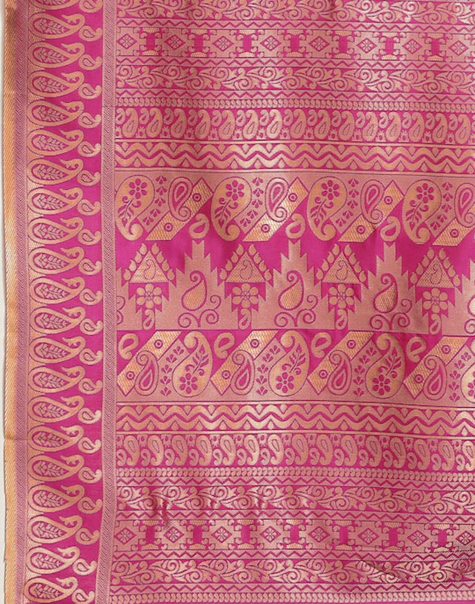 Pink Banarasi Silk Saree | Sudathi