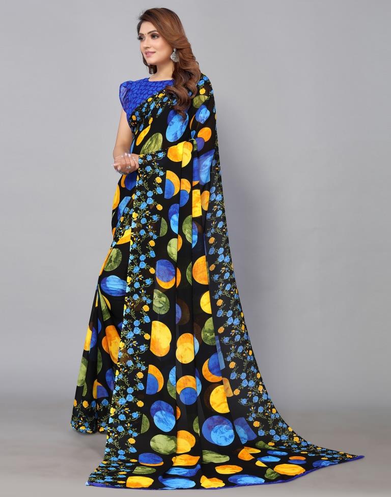 Black Georgette Saree | Sudathi