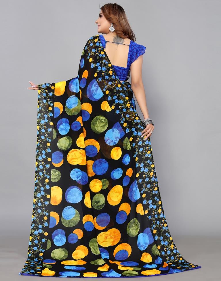 Black Georgette Saree | Sudathi