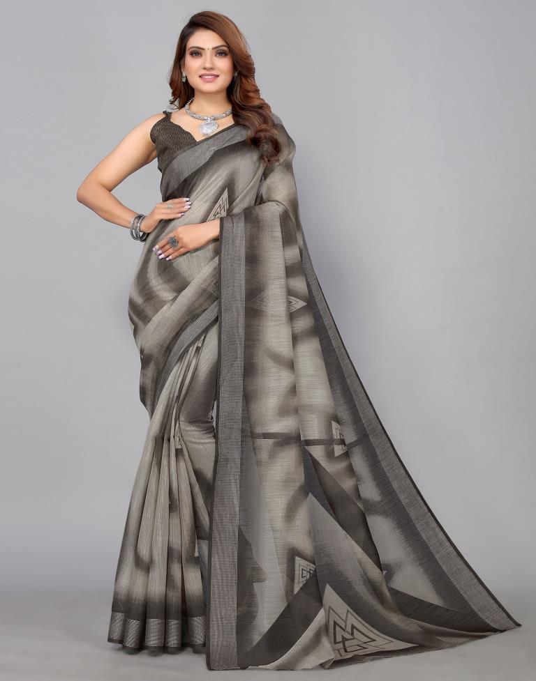 Brown Cotton Saree | Sudathi