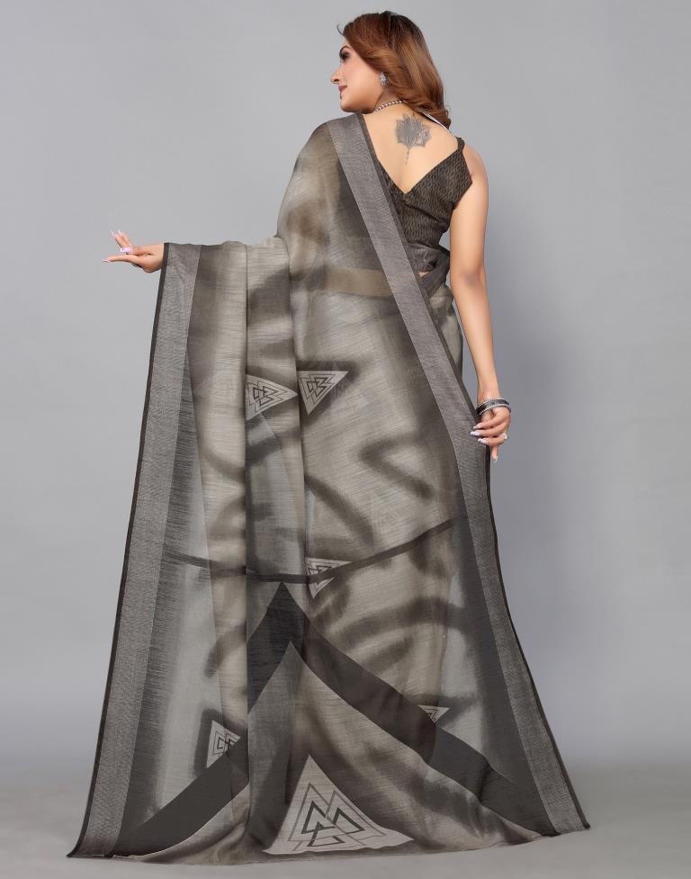 Brown Cotton Saree | Sudathi
