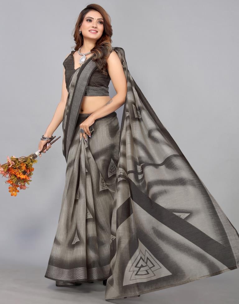 Brown Cotton Saree | Sudathi