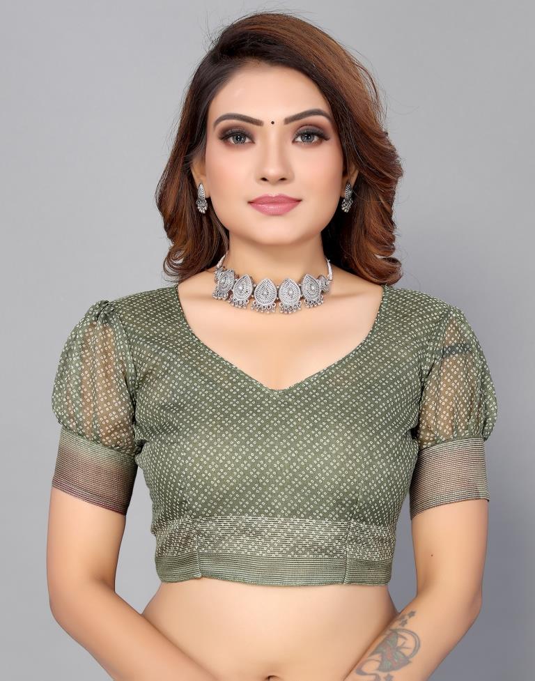 Green Cotton Saree | Sudathi