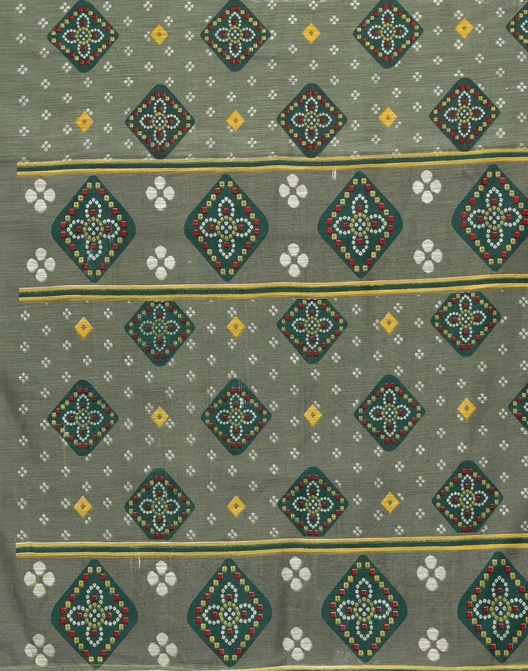 Green Cotton Saree | Sudathi
