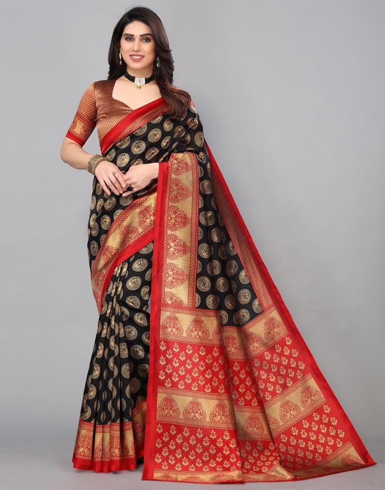 Black Banarasi Silk Saree | Sudathi