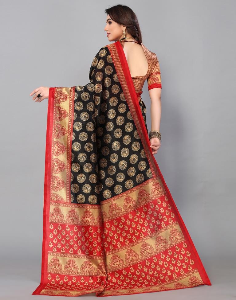 Black Banarasi Silk Saree | Sudathi