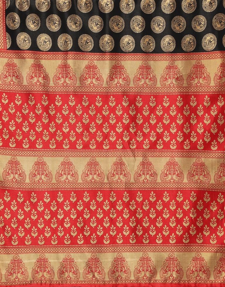 Black Banarasi Silk Saree | Sudathi