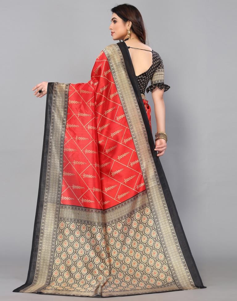 Red Banarasi Silk Saree | Sudathi