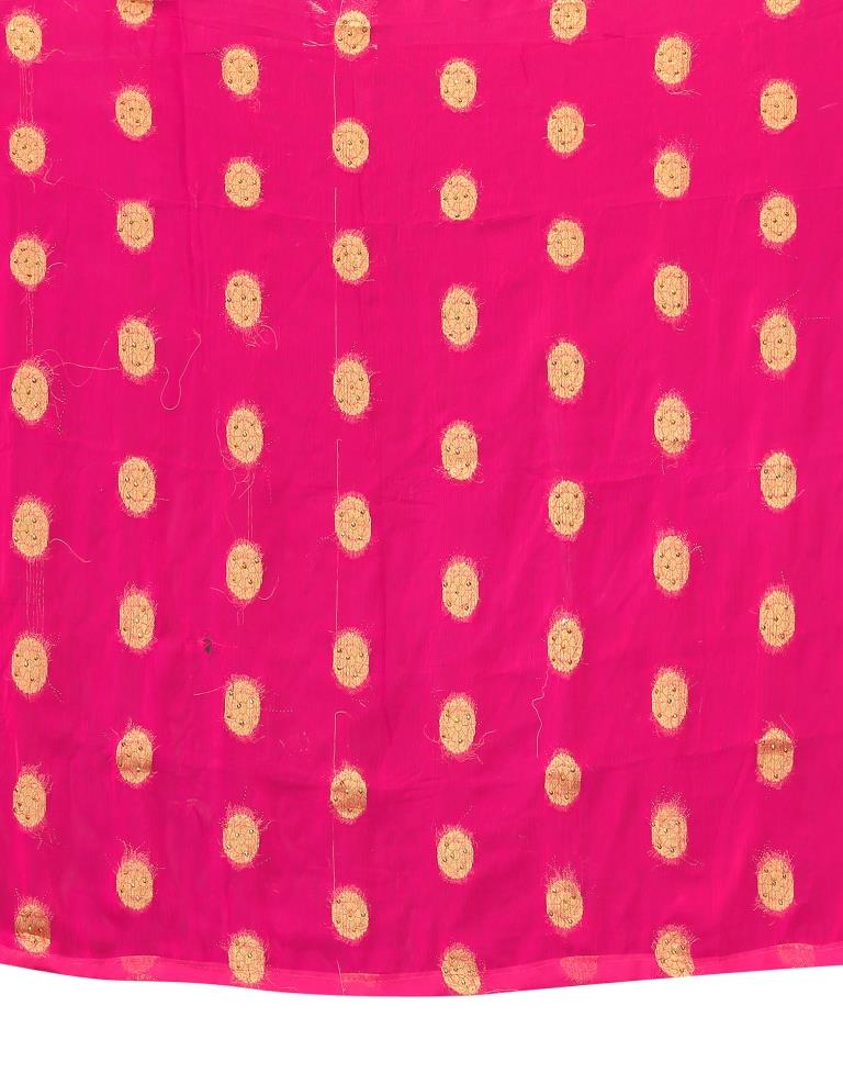 Pink Chiffon Banarasi Saree | Sudathi