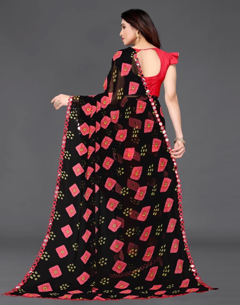 Black Georgette Saree | Sudathi