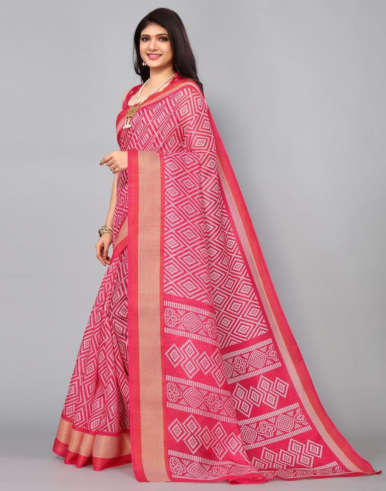 Pink Cotton Saree | Sudathi