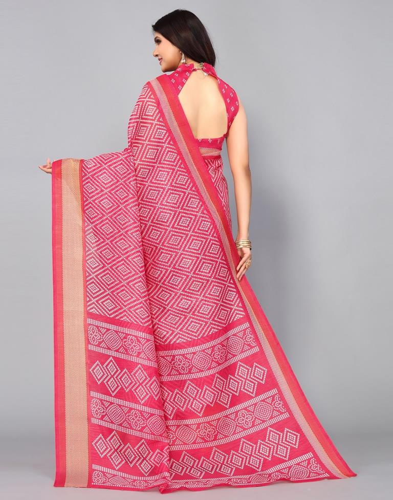 Pink Cotton Saree | Sudathi