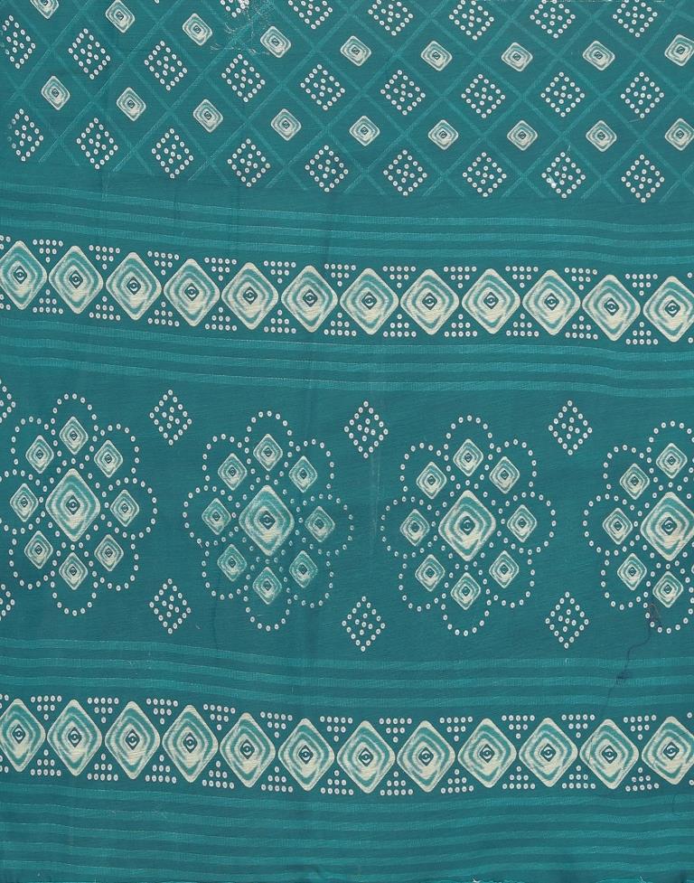 Pine Green Cotton Saree | Sudathi