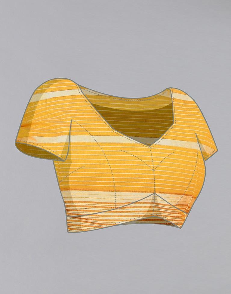 Yellow Cotton Saree | Sudathi