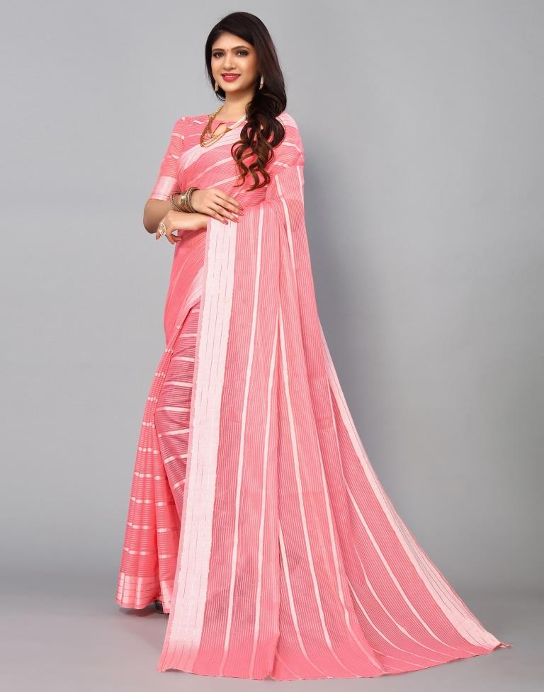 Pink Cotton Saree | Sudathi