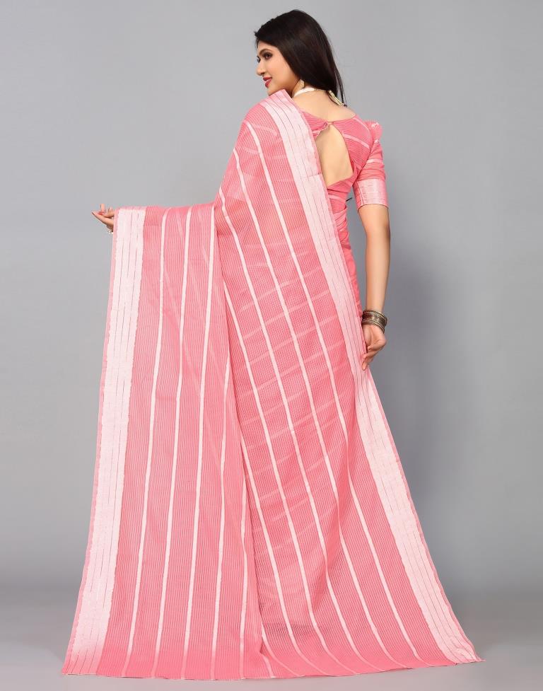 Pink Cotton Saree | Sudathi