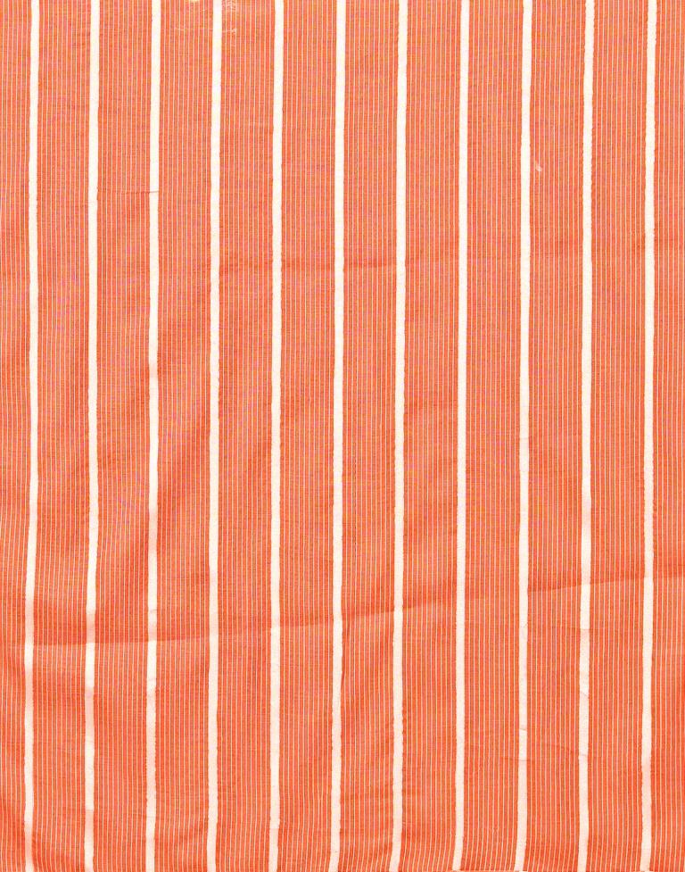 Orange Cotton Saree | Sudathi