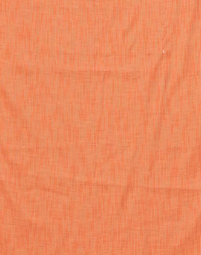 Orange Cotton Saree | Sudathi