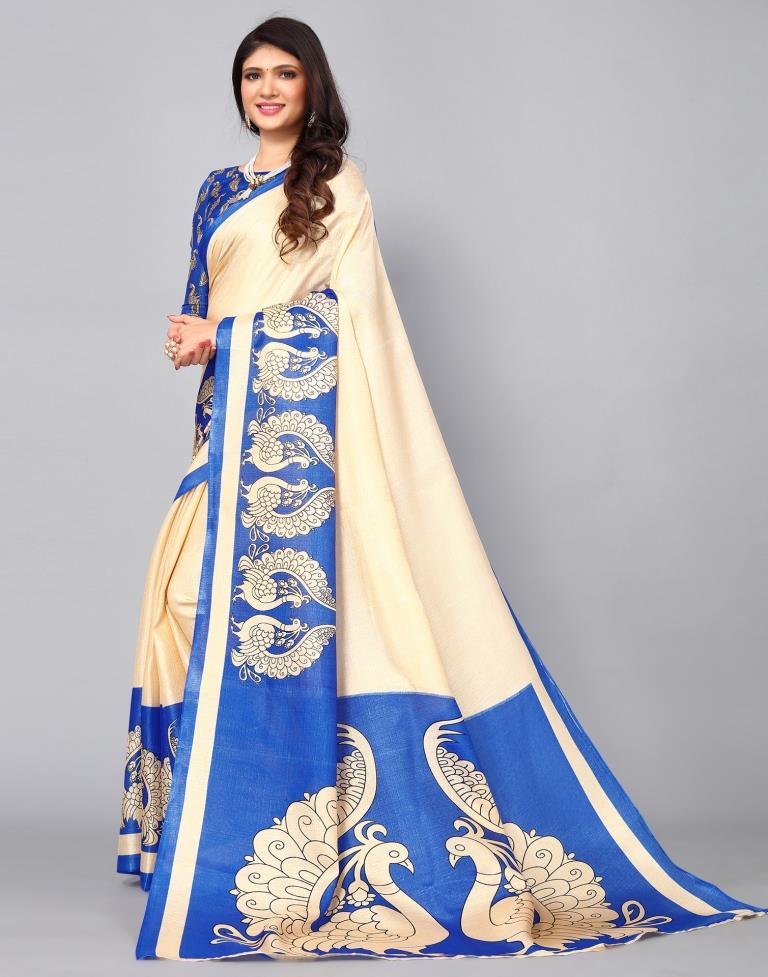 Beige Silk Saree | Sudathi