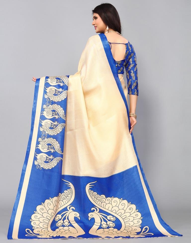 Beige Silk Saree | Sudathi