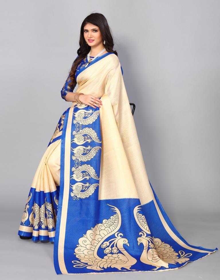 Beige Silk Saree | Sudathi