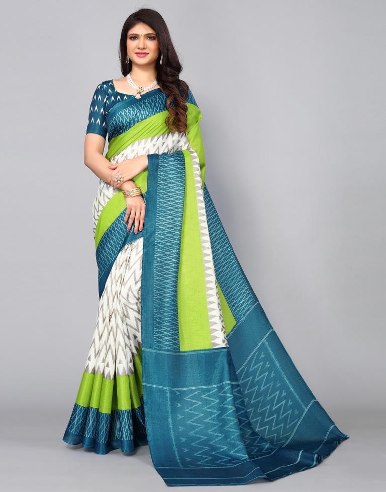 Off White Silk Saree | Sudathi