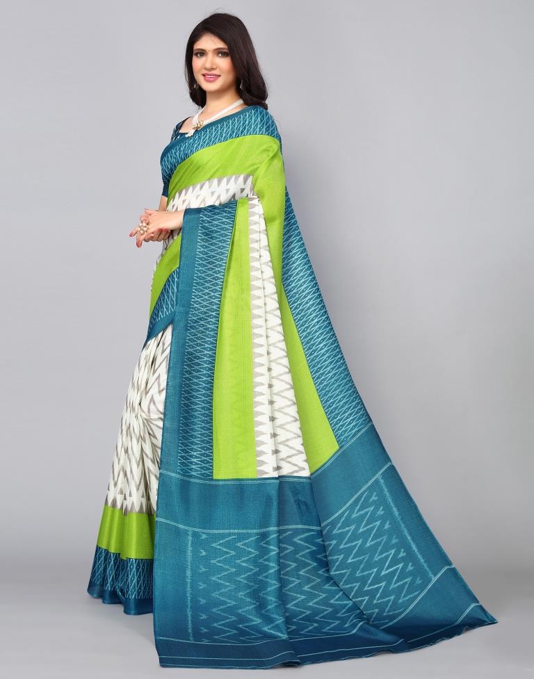 Off White Silk Saree | Sudathi