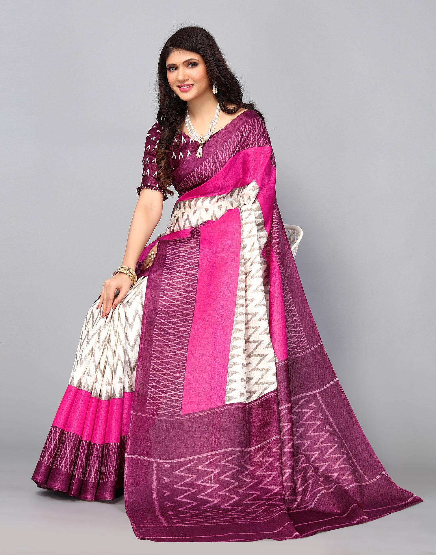 Wine Silk Saree | Sudathi