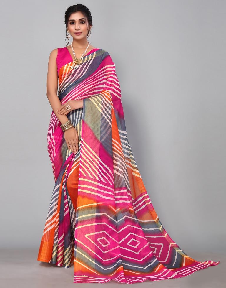 Multicoloured Cotton Saree | Sudathi