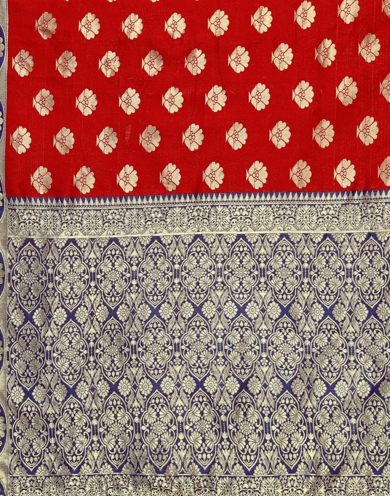 Red Banarasi Silk Saree | Sudathi