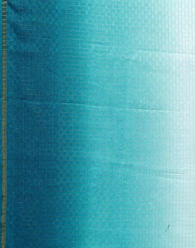 Light Blue Silk Geometric Woven Saree | Sudathi