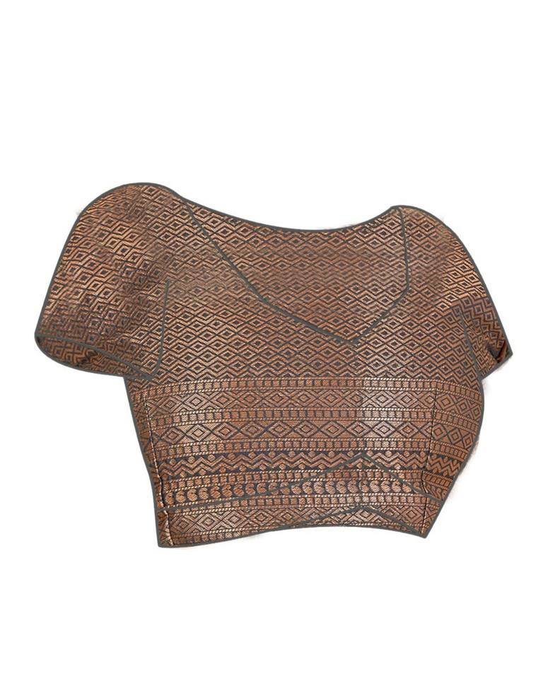 Dark Brown Kanjivaram Silk Saree | Sudathi